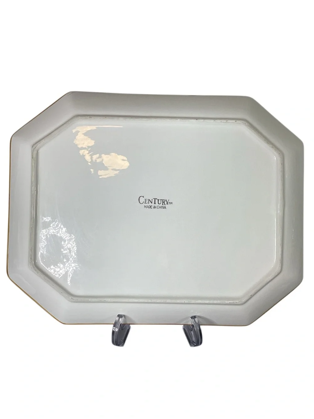 Vintage Century Large Ceramic Serving Platter 16x12.5”